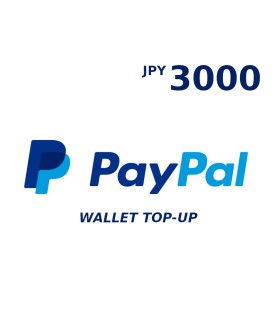 PayPal Wallet JPY 3000 Top Up Key GLOBAL